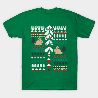 Sweet Christmas bunnies T-Shirt